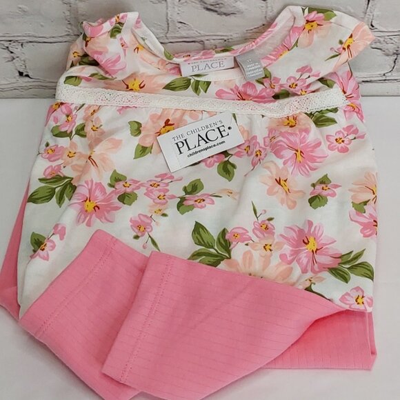 'THE CHILDREN'S PLACE' 'VICTORIAN TEA ROSE' LONG-SLEEVE TOP & LEGGINGS OUTFIT - Picture 10 of 14